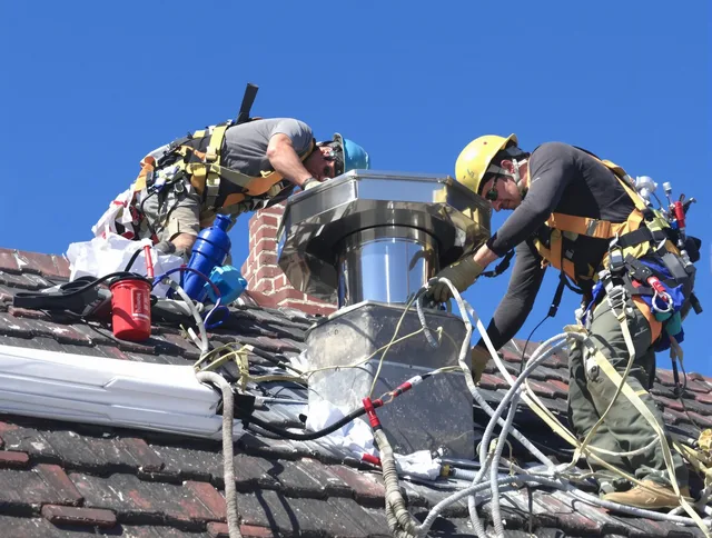 Protective chimney cap installed by Inglewood Chimney Sweep in Inglewood, CA