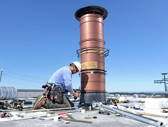 Installed chimney liner by Inglewood Chimney Sweep in Inglewood, CA
