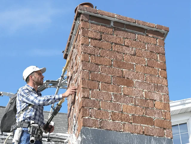 Brickwork for a chimney rebuild by Inglewood Chimney Sweep in Inglewood, CA