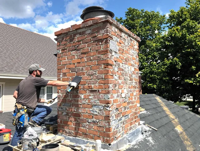 Completed chimney rebuild by Inglewood Chimney Sweep in Inglewood, CA