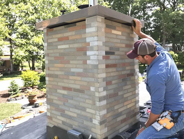 Inglewood Chimney Sweep completing a modern chimney remodel in Inglewood, CA