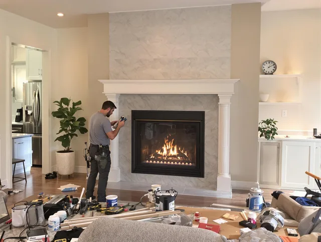 Newly installed fireplace by Inglewood Chimney Sweep in Inglewood, CA