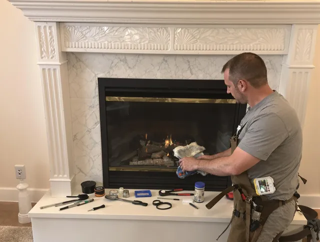 Inglewood Chimney Sweep performing fireplace maintenance in Inglewood, CA